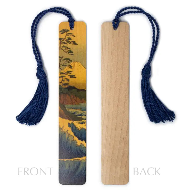 Mount Fuji by Hokusai Handmade Wooden Bookmark
