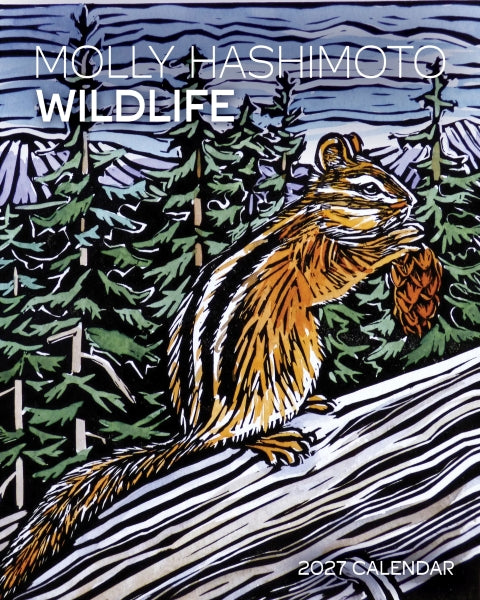 Molly Hashimoto Wildlife 2027 Mini Wall Calendar