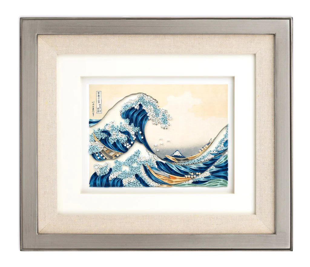 Hokusai Great Wave Artist Series Quilled Greeting Card