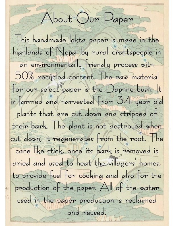 Indigo Floral Plantable Seed Card