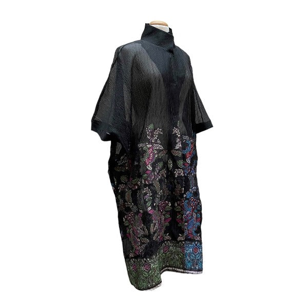 Black Embroidered Coat