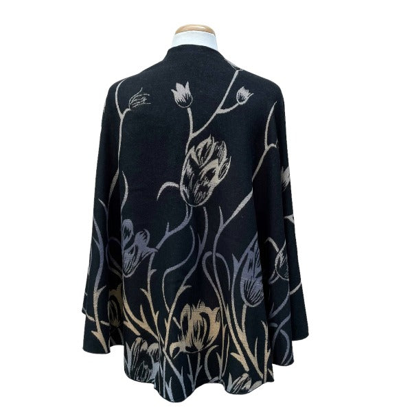 Reversible Floral Cashmere Shawl