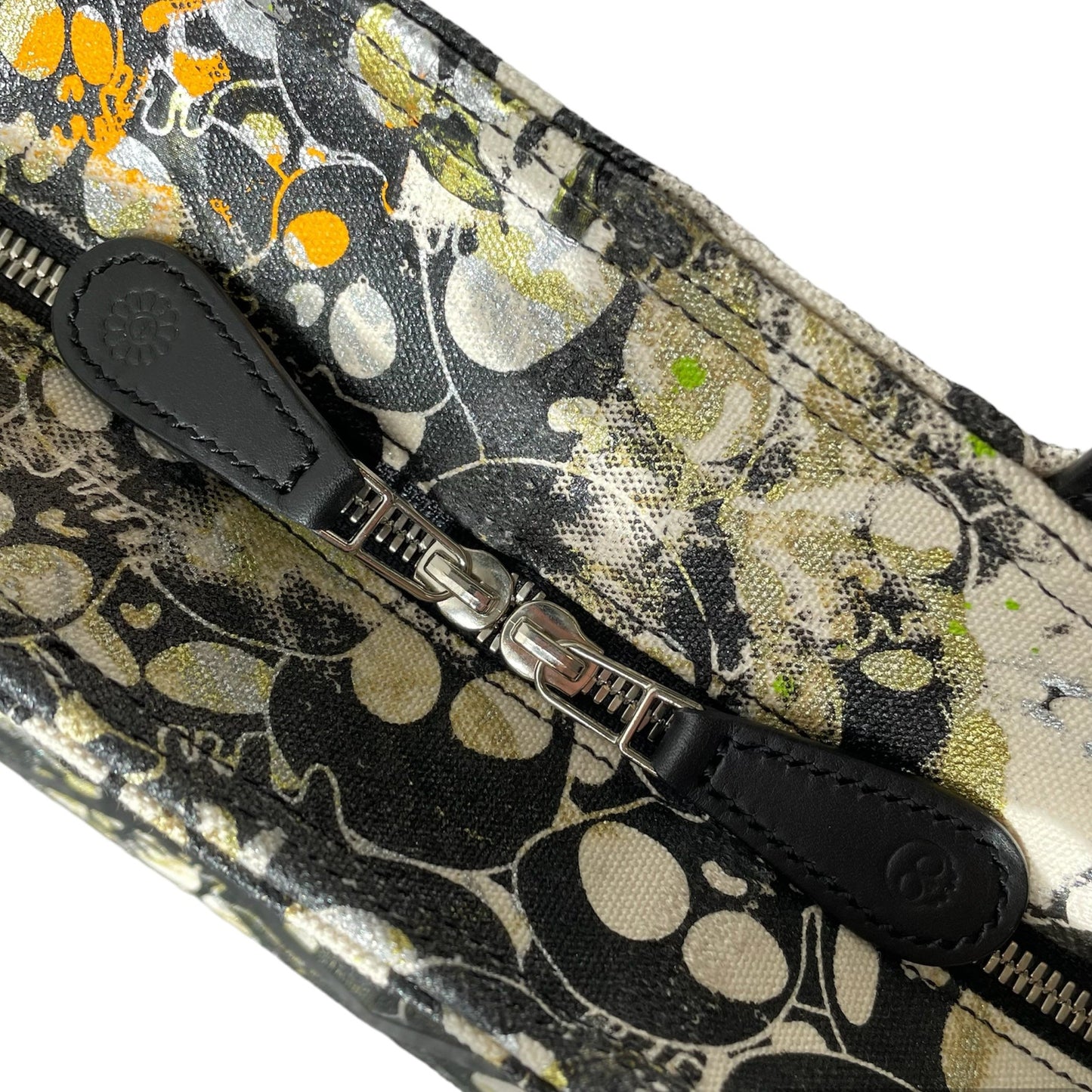 Takashi Murakami Tote Bag - Black Flower/Mr.DOB Face