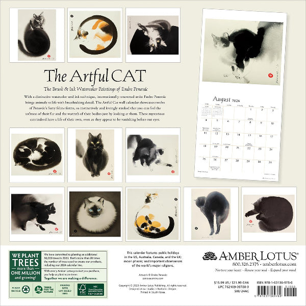2024 Calendar: The Artful Cat