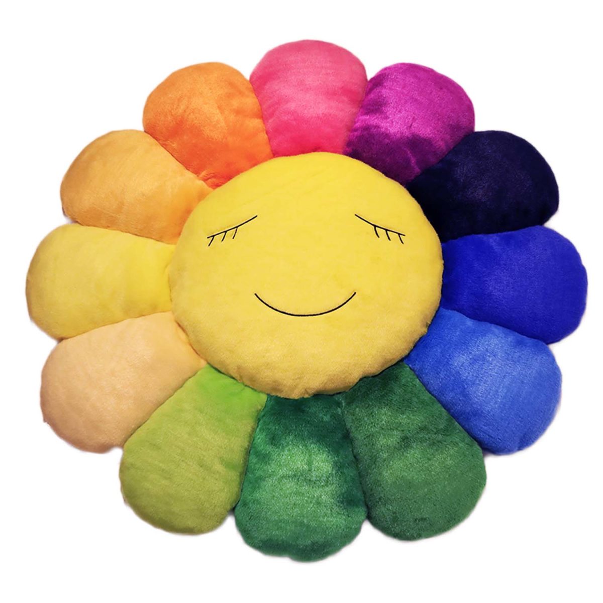 Large Rainbow Flower Cushion