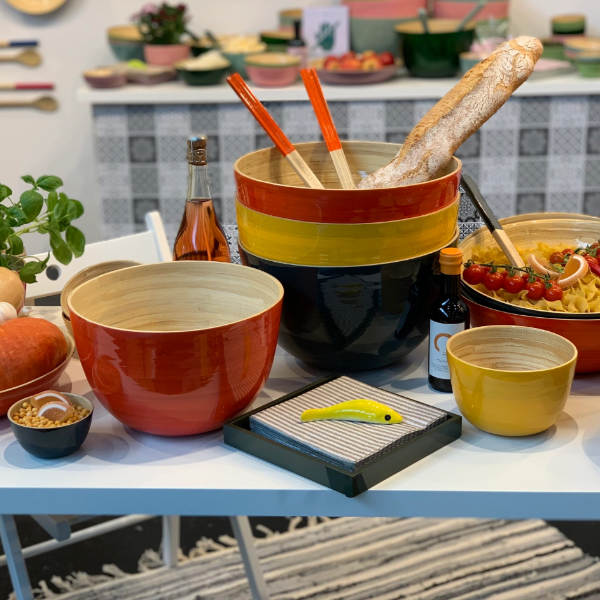 Large Bamboo Serving Bowl