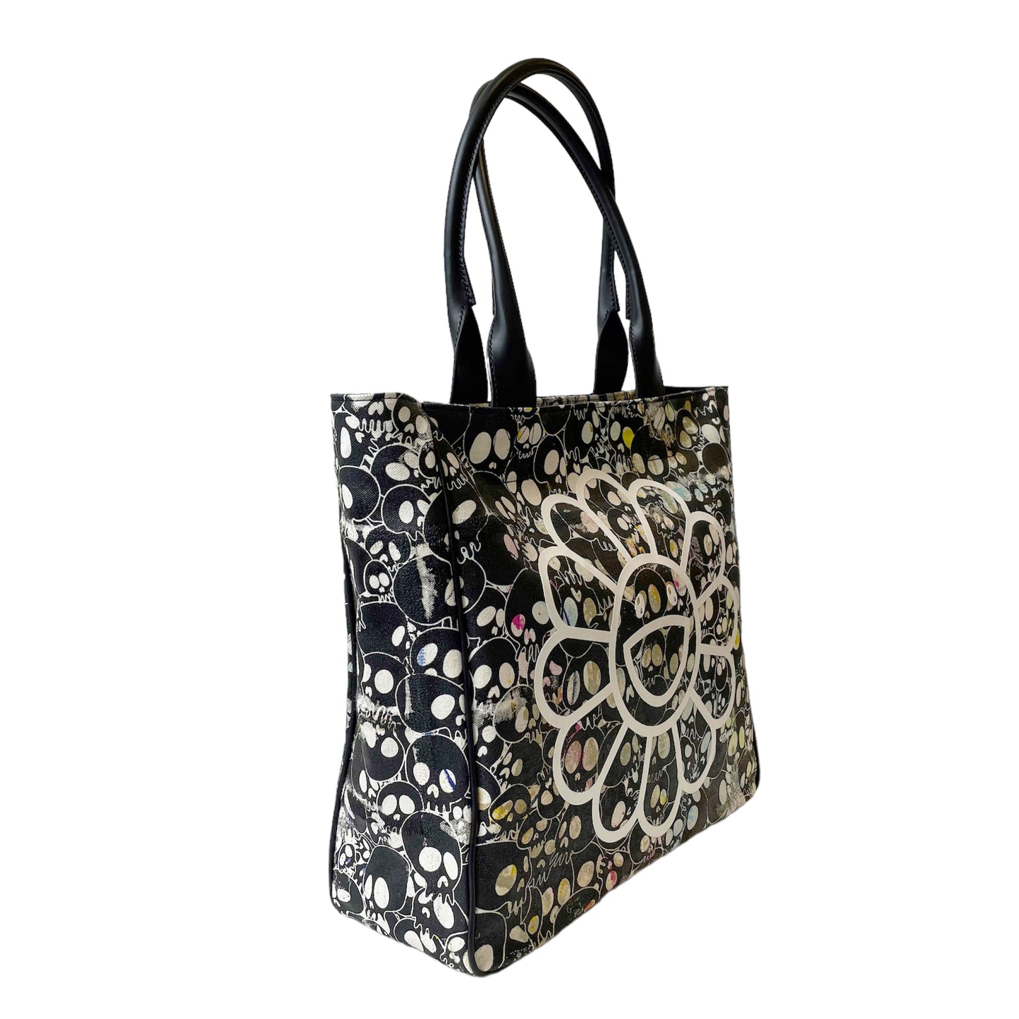 Takashi Murakami Tote Bag - White Flower/Mr.DOB Face