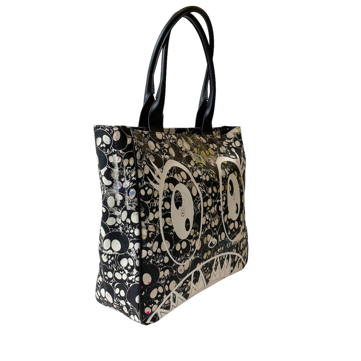 Takashi Murakami Tote Bag - White Flower/Mr.DOB Face