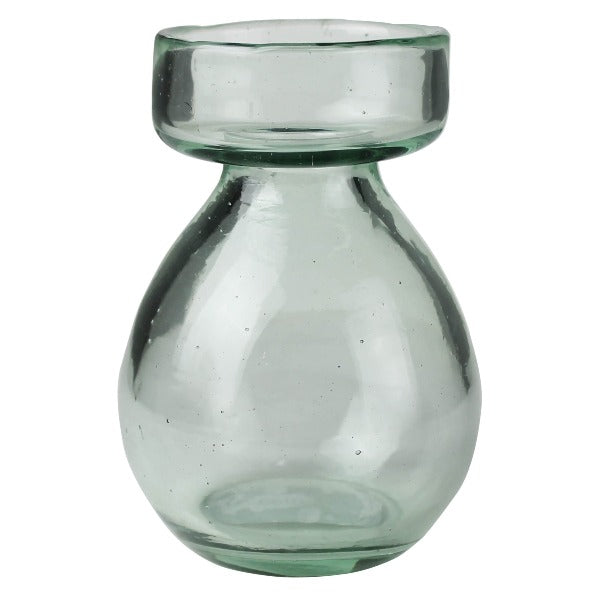 Short Recycled Glass Bulb Vase