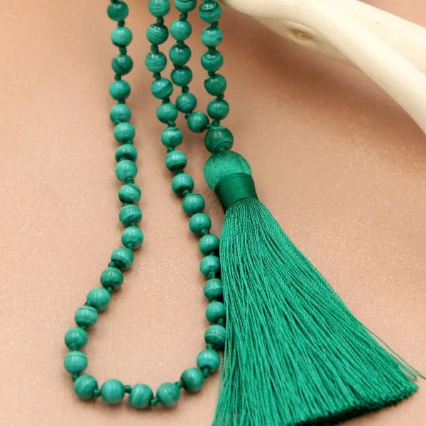 Knotted Gemstone Mala