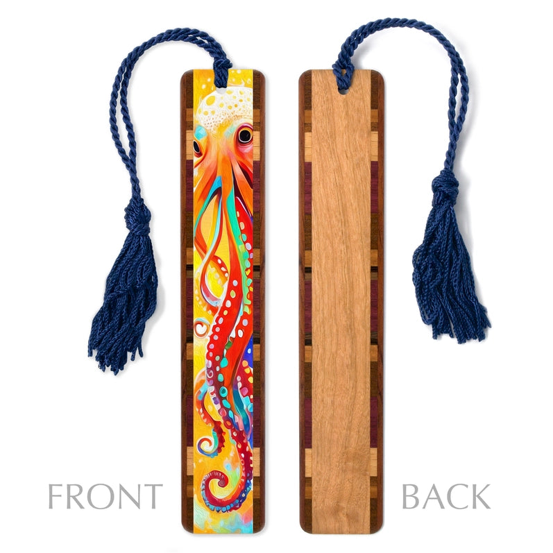 Octopus Handmade Wooden Bookmark