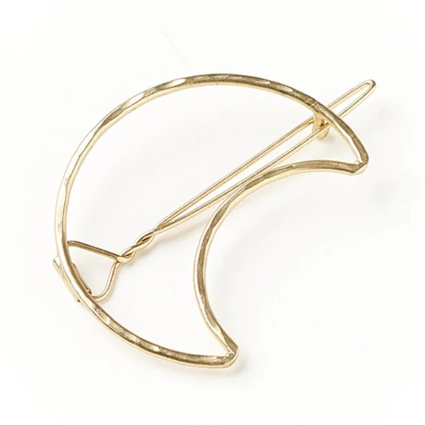 Gold Indukala Moon Barrette