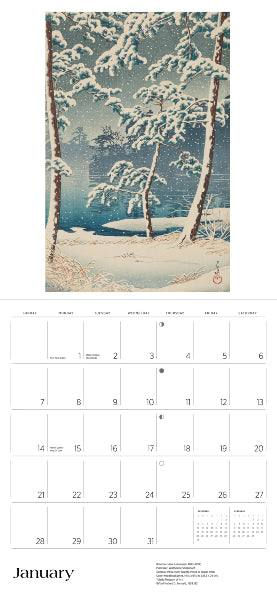 2024 Calendar: Kawase Hasui