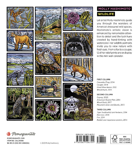 2024 Calendar: Molly Hashimoto Birds