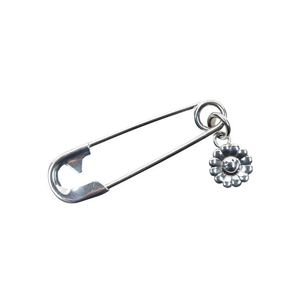 Flower Charm Safety Pin