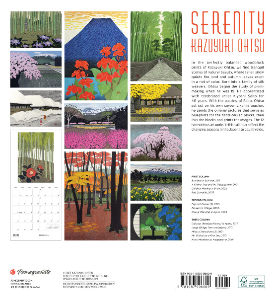 2024 Calendar: Serenity