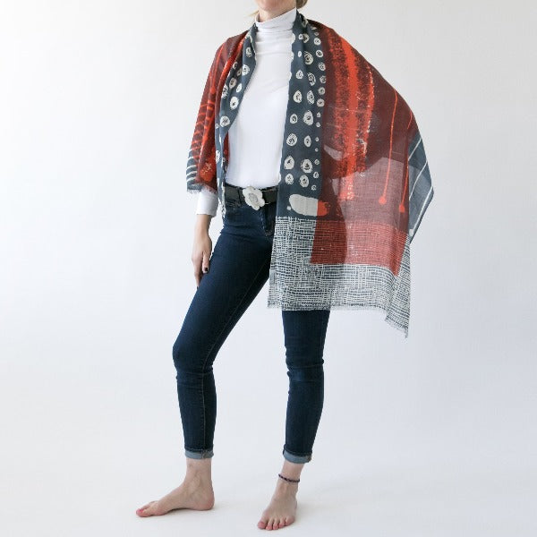 Cosmos Merino Scarf