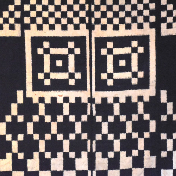 Indigo Double Ikat Japan, Meiji period, c.1890