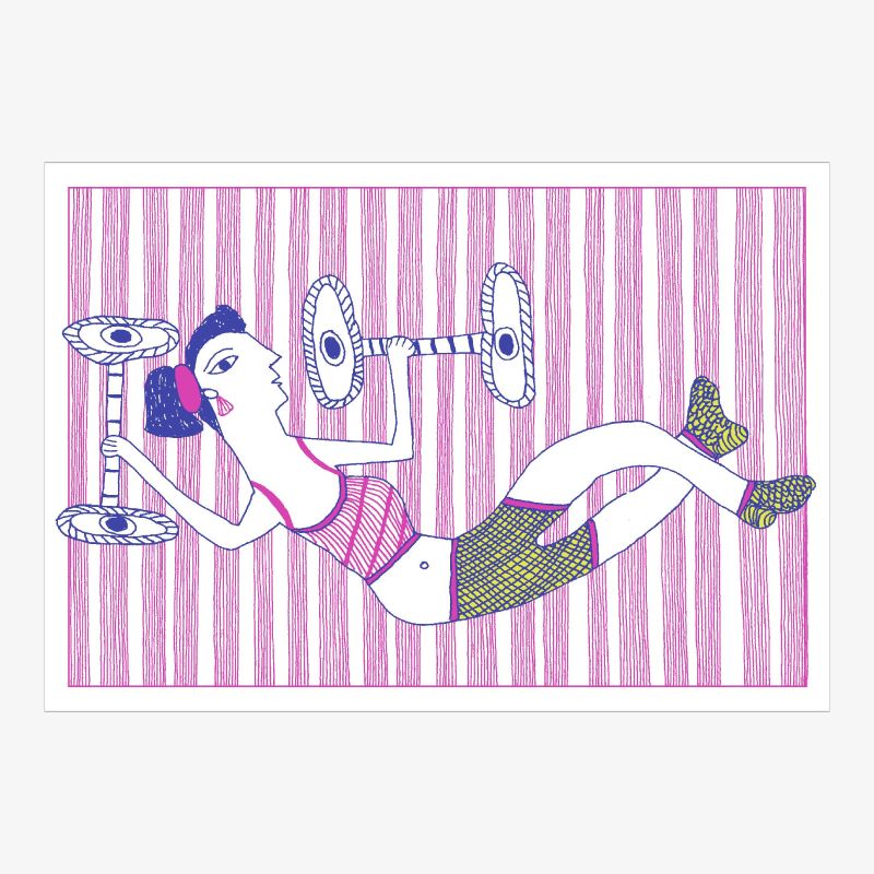 Active Women Handmade Notecards