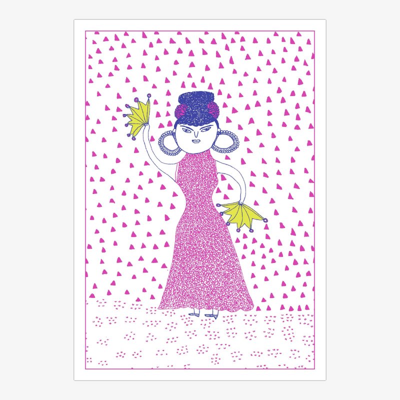 Active Women Handmade Notecards
