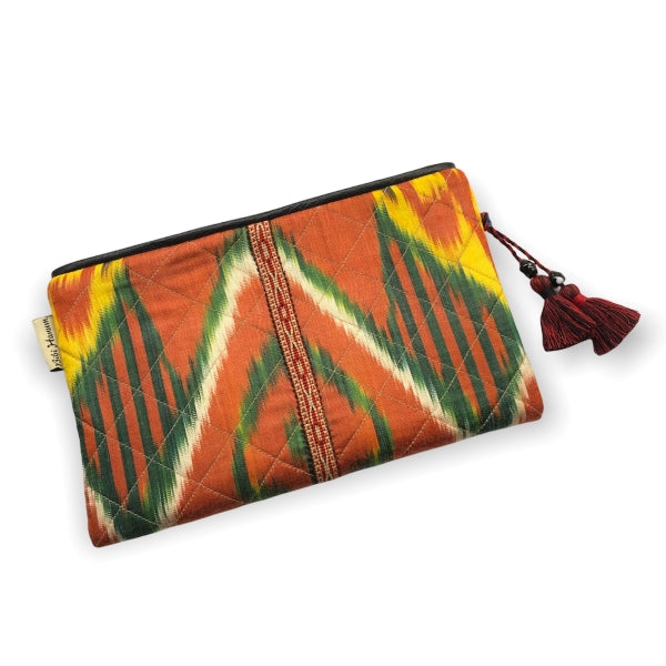 Ikat Clutch with Tassel