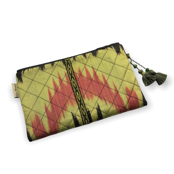Ikat Clutch with Tassel