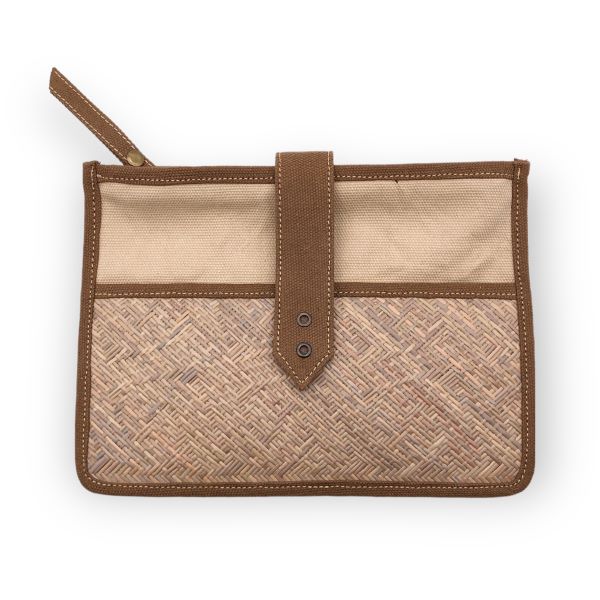 Handwoven Mixed Canvas Makeup Pouch