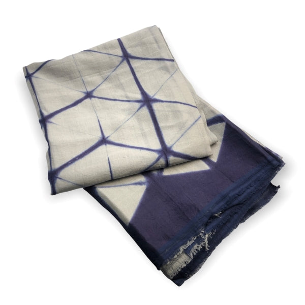Hex Gray and Blue Scarf