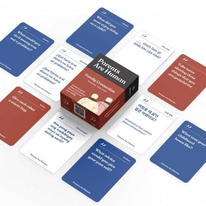 Parents Are Human Bilingual Card Game