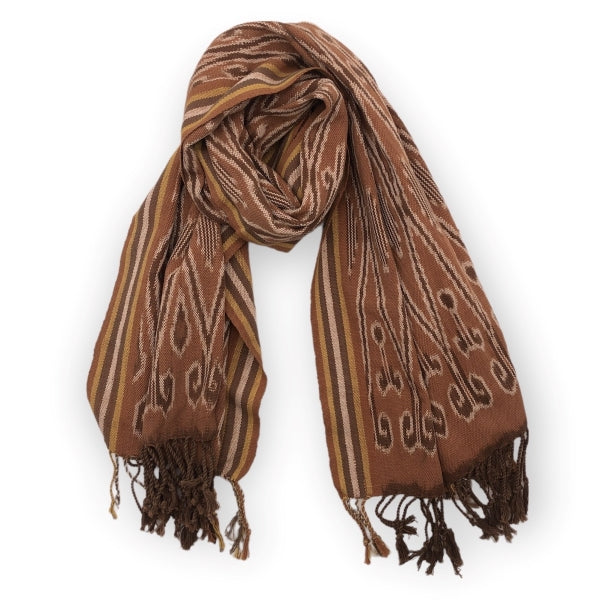Tiang Bekurung Cotton Hand Woven Scarf