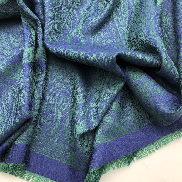 Blue and Green Paisley Shawl