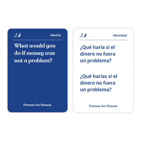Parents Are Human Bilingual Card Game