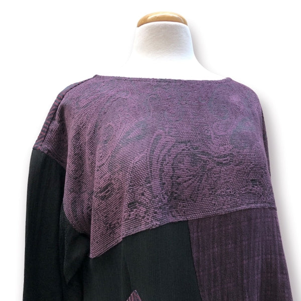 Yasuko Eclectic Wine Blouse