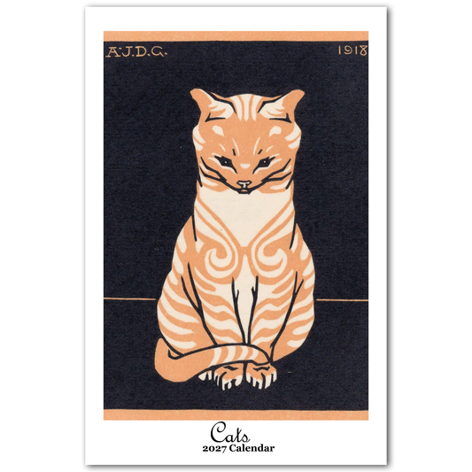 Cats 2027 Oversized Wall Calendar