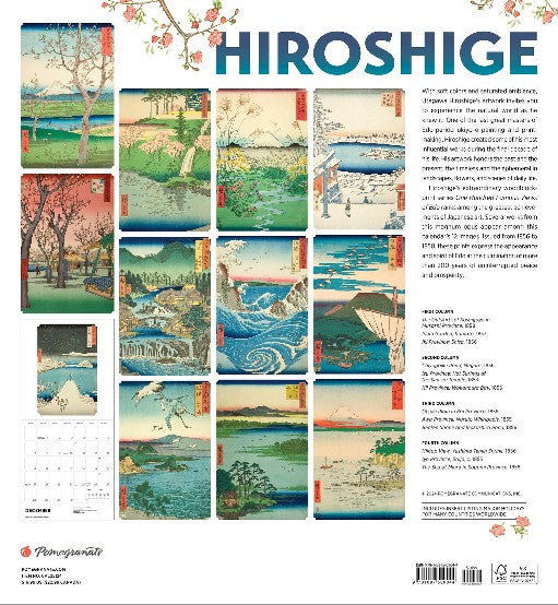 2025 Hiroshige Wall Calendar