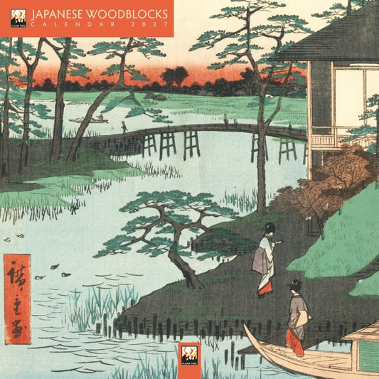 Calendar 2027 Mini Wall Japanese Woodblock