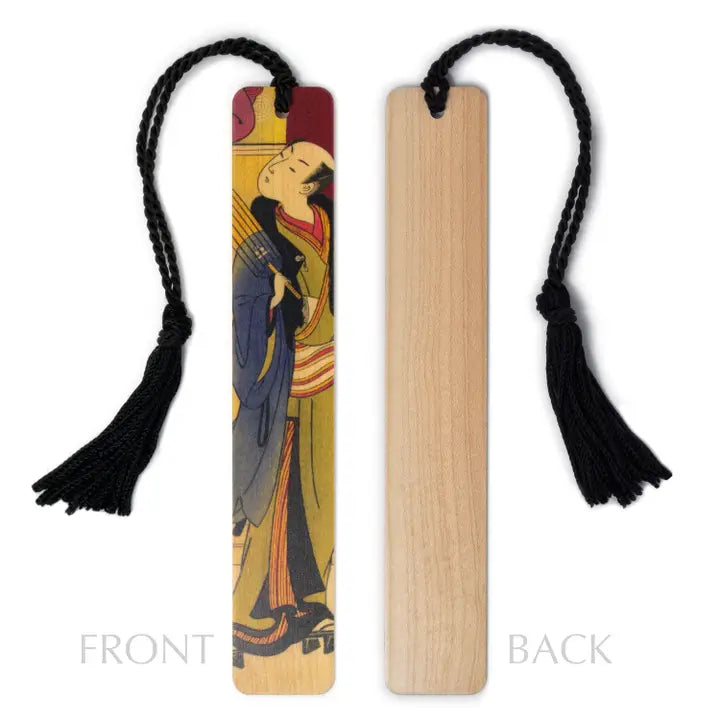 Man in Kimono Handmade Wooden Bookmark