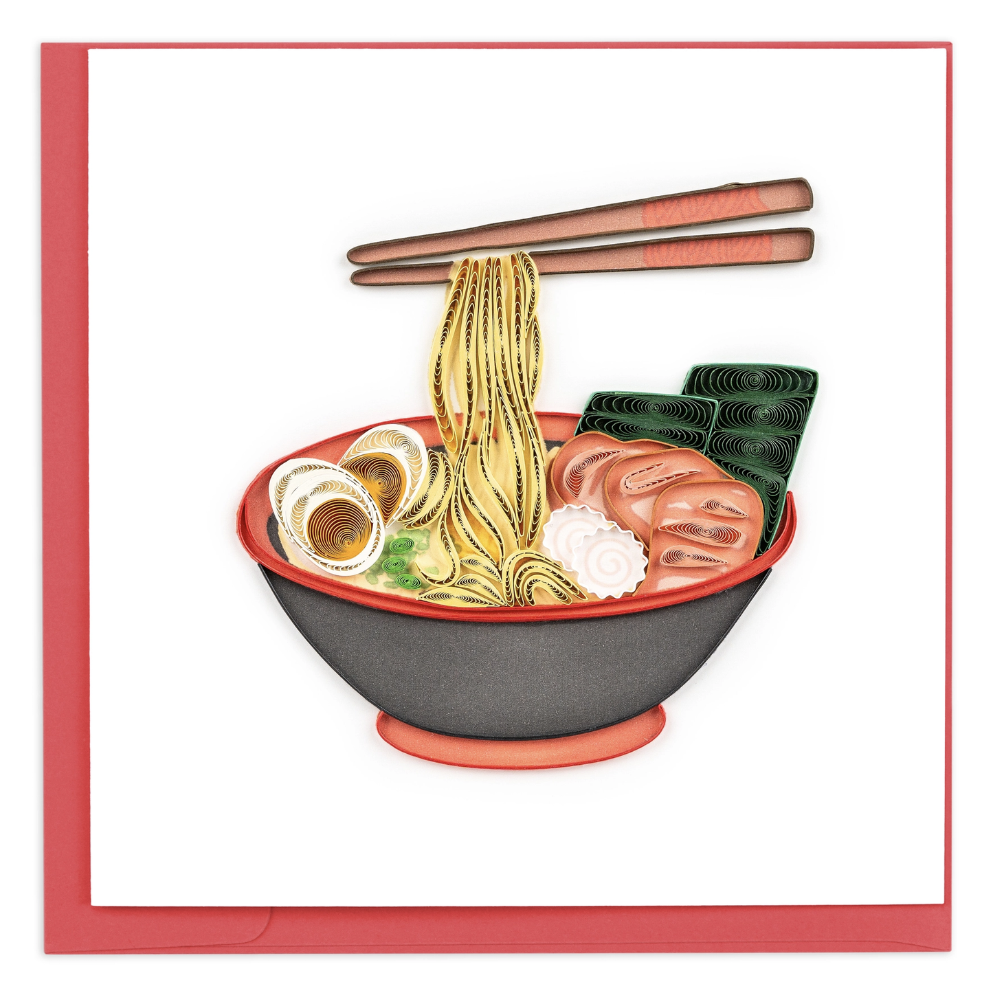 Ramen Bowl Quilled Greeting Card