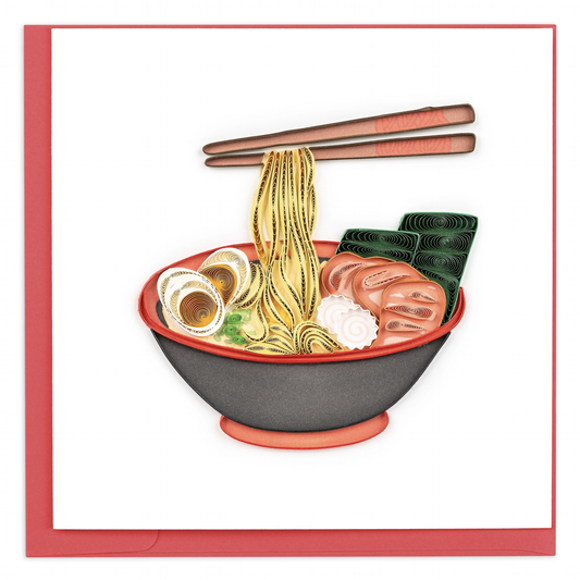 Ramen Bowl Quilled Greeting Card