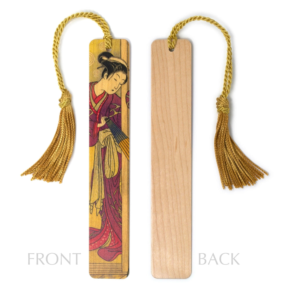 Woman in Kimono Handmade Wooden Bookmark