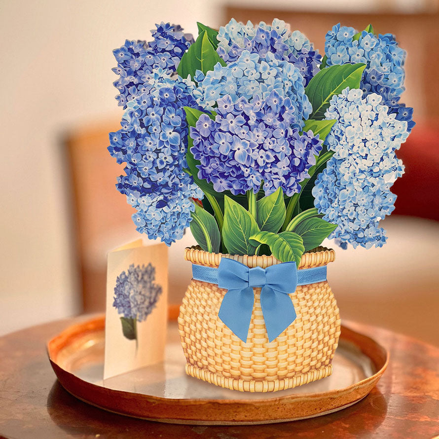 Hydrangeas Pop-Up Greeting Card
