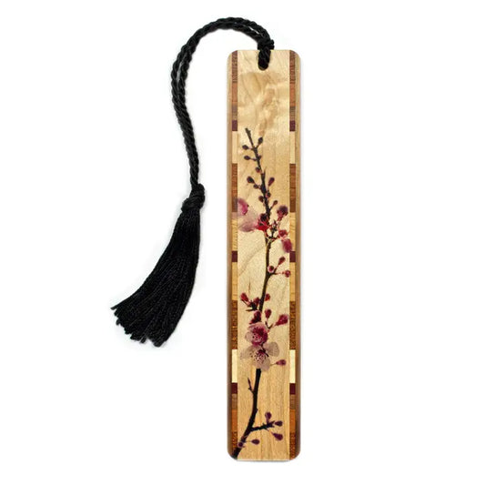Cherry Blossom Sakura Wooden Bookmark