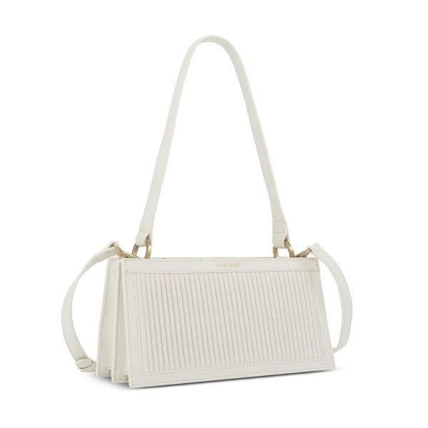 Pleated Cream Handbag