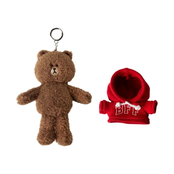 Brown Hoodie Keyring