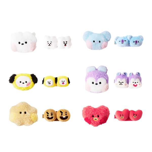 BT21 Hair Clips