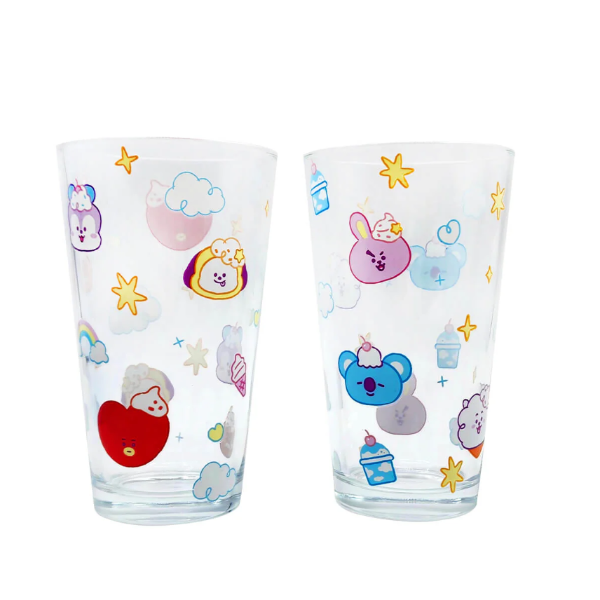 BT21 Glass Cup Set