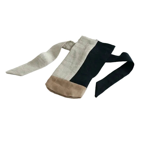 Bojagi Wine Bag Blk/Tan/Nat