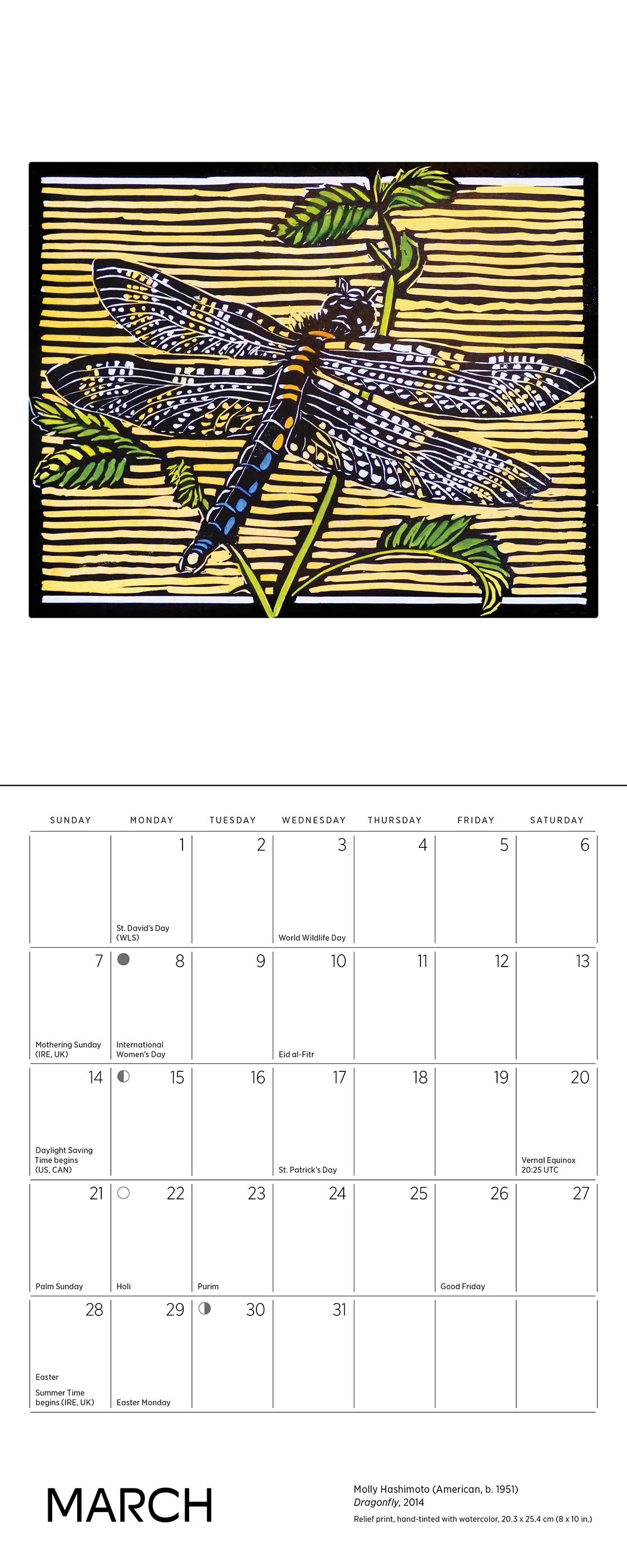 Molly Hashimoto Wildlife 2027 Mini Wall Calendar