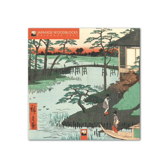 Japanese Woodblock 2027 Mini Wall Calendar