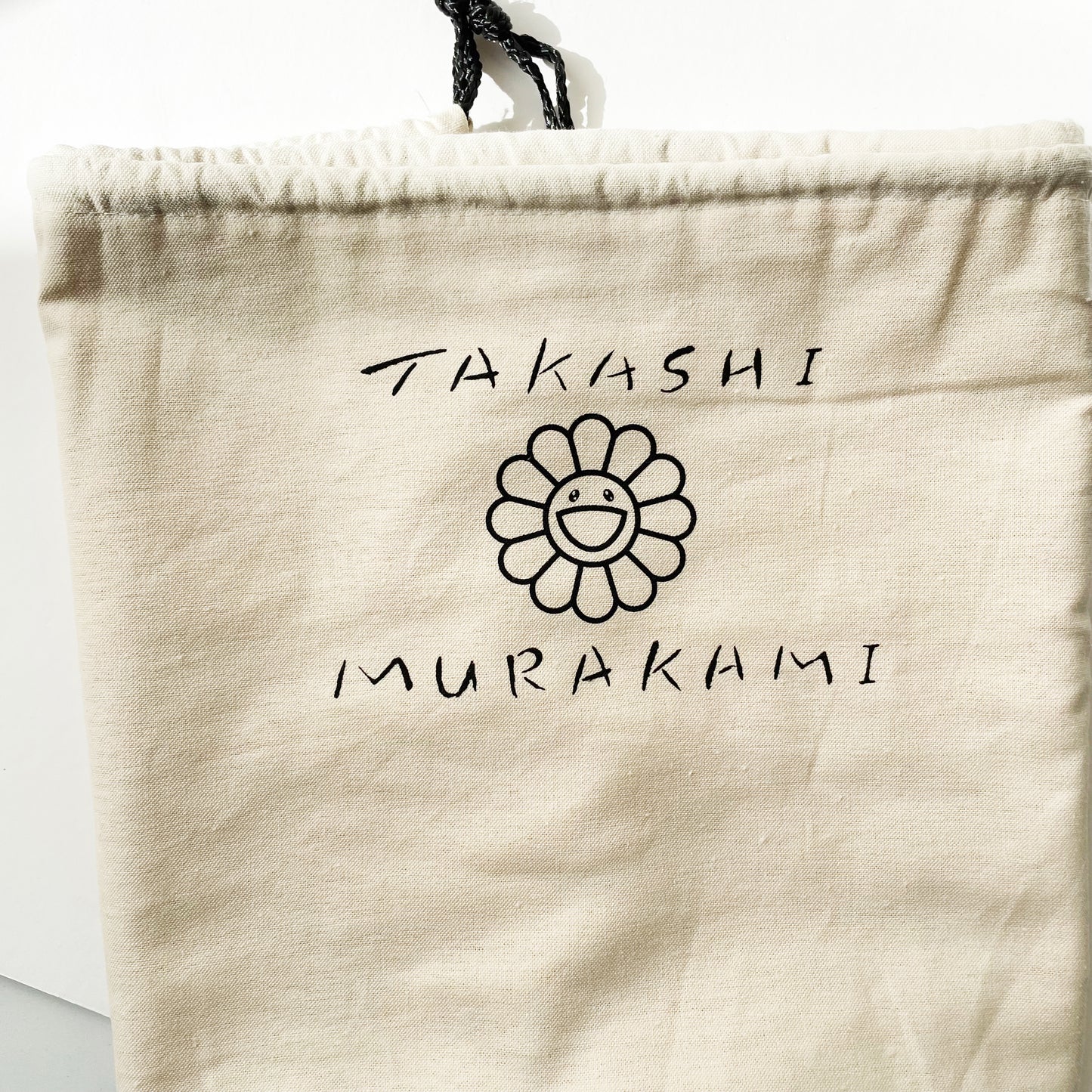 Takashi Murakami Tote Bag - Black Flower/Mr.DOB Face